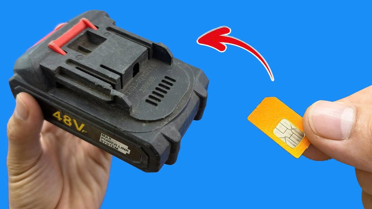 Больше никогда не покупайте аккумуляторы для дрелей! Вставьте SIM-карту и посмотрите, что будет!