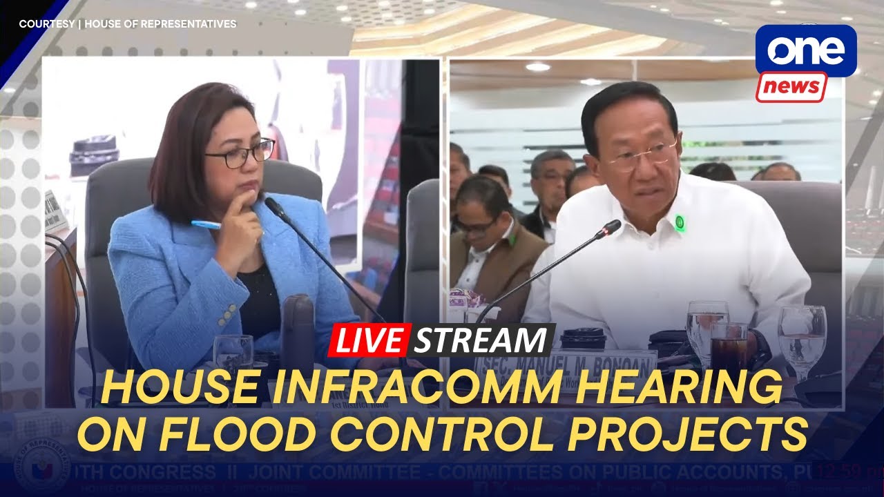 LIVE | House InfraComm holds hearing on alleged anomalous flood control ...