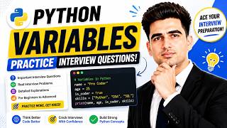Python Variables Interview Questions 🔥 | Questions You MUST Know!
