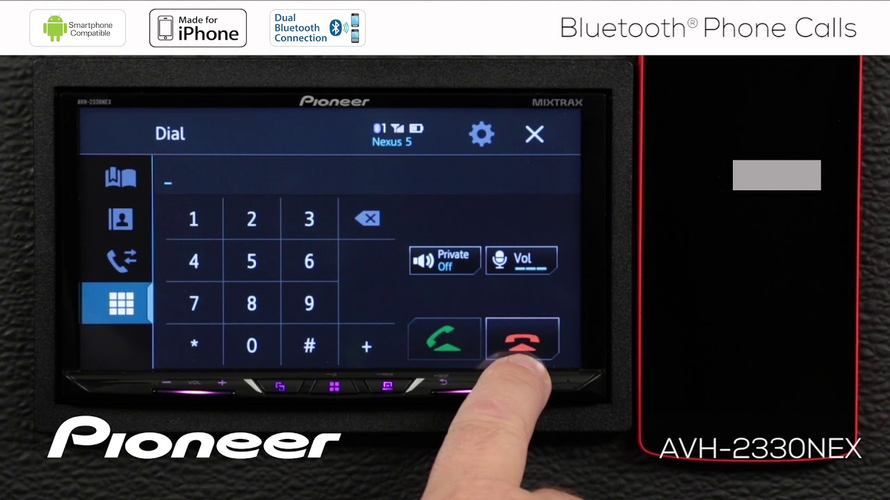 How To - Bluetooth Phone Calls on Pioneer AVH-EX In Dash Receivers 2018