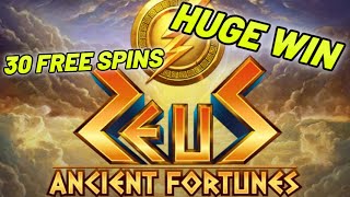 4 Bonus Symbols + Retrigger - ZEUS Ancient Fortunes HUGE WIN screenshot 1