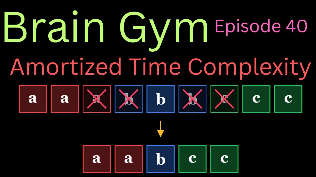 Amortized Time Complexity. But what does it mean??? - YouTube