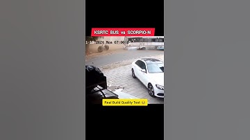 KSRTC vs SCORPIO-N #crashtest #ksrtc #scorpion #ytshorts #shortfeed #shorts