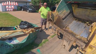 Download Lagu Bulky Garbage Collection in Action | Rear-Loader POV | 4K ASMR MP3