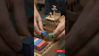 Building a Giant Cardboard Cargo Ship 🚢📦 | Hyper Realistic DIY ASMR