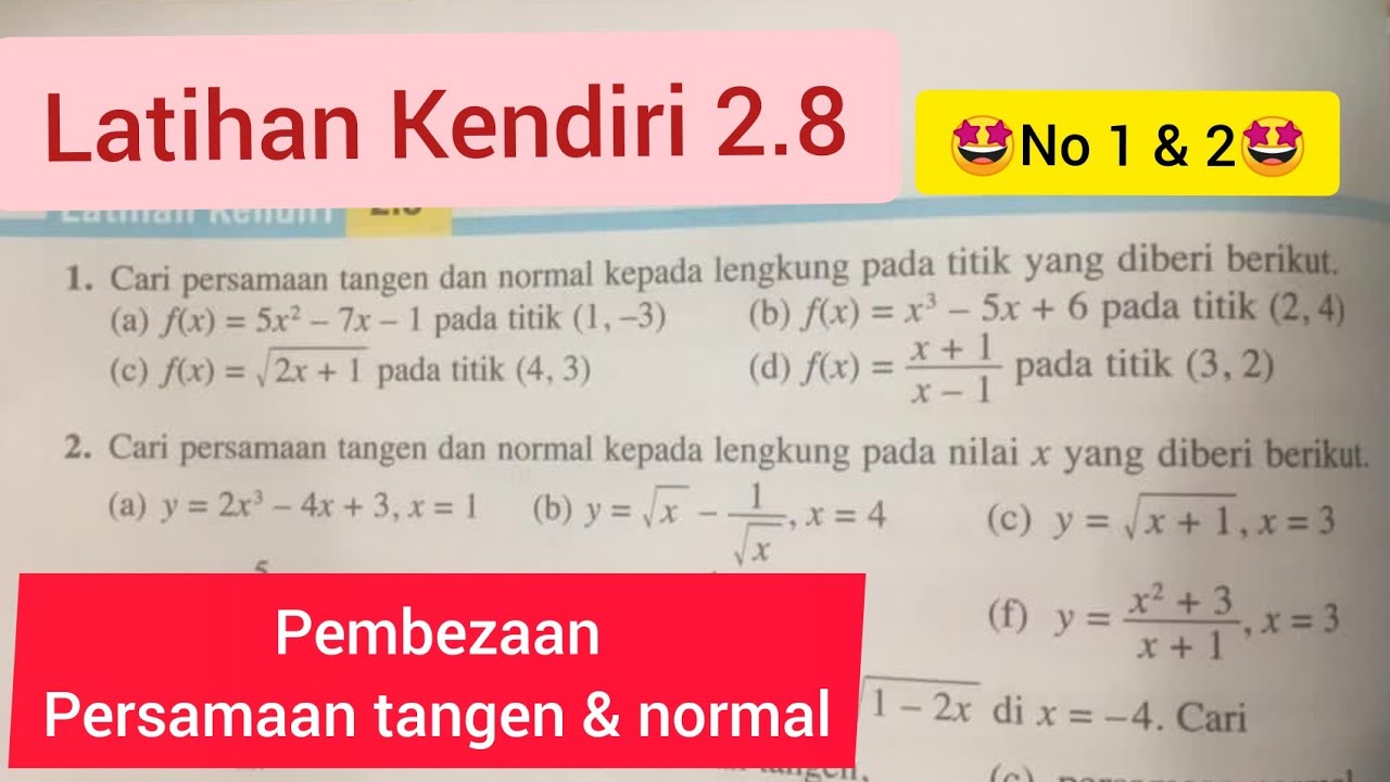 F5 C2  PEMBEZAAN  LATIHAN KENDIRI 2.8  SOALAN 1&2  BUKU TEKS KSSM