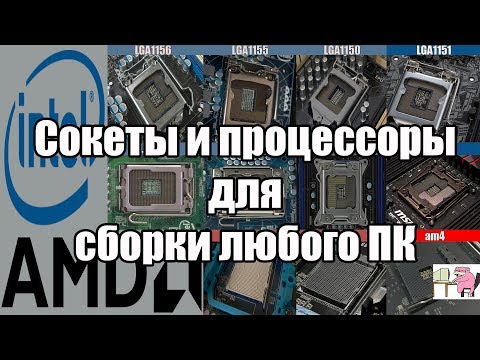 Сокеты и Процессоры для сборки любого ПК