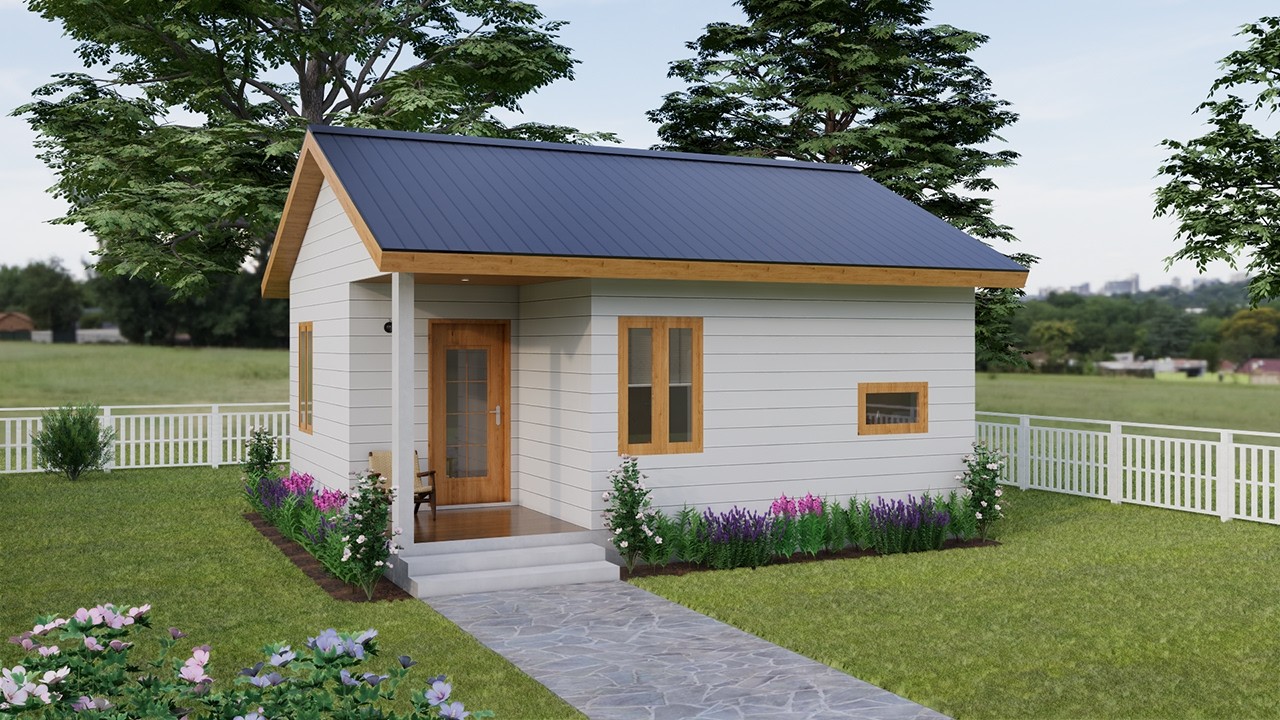 20'x23' (6x7 m) Cozy Tiny House Tour | Small House Design