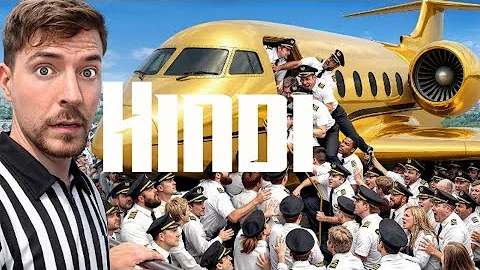 100 Pilots fight for a private jet @MrBeast#mrbeast #viral 