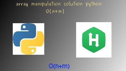 array manipulation hackerrank | python | problem solving | coding interview questions | amazon |
