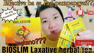 BIOSLIM Laxative herbal Tea Mas Effective daw kaysa Biguerlai Tea. Nakaka payat ba tlaga?