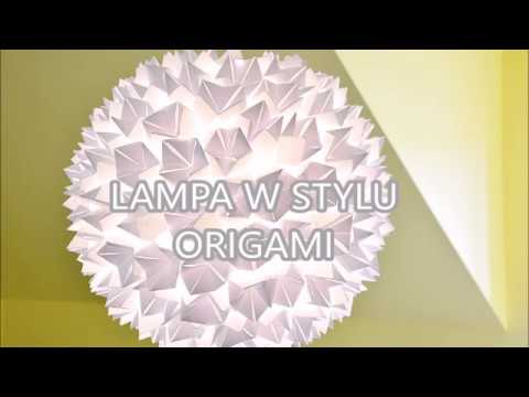 Diy Lampa W Stylu Origami Mamawdomu Youtube