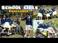 Challenge with sisters  bike kick start mira first time