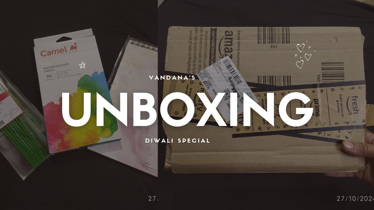 Unboxing New Camel Colours & Canvas Sheets 🤩 art new unboxing 
