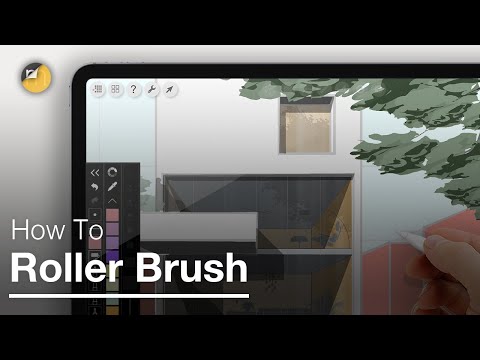 How to Fill with Roller Brush - Morpholio Trace Filling & Shading Beginner Tutorial to Sketch & Draw