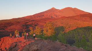 Ruta atardecer en volcán Samara. P.N.Teide. Vívelo Caminantes de Aguere.