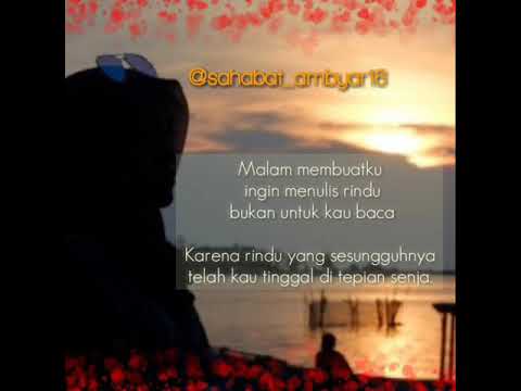 Quotes pendek Sajak rindu l cocok untuk status wa YouTube