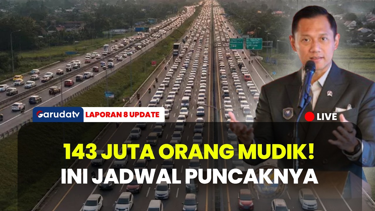 SIAP-SIAP! Menko AHY Bongkar Jadwal Puncak Mudik 2026: Ada 2 Gelombang Besar! | LAPORAN 8 UPDATE