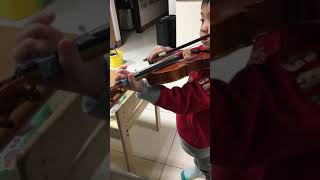 D major one octave finger tips- violin practice violin beginner