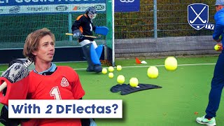 Goalie drill: Training with 2 DFlectas! | Hockey Heroes TV