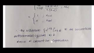 Example of Non separable Hilbert Space-S3 Functional Analysis