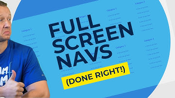 Create an Awesome Full Screen Navigation - UI/UX