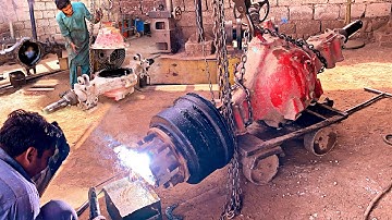 How to REPAIR Broken Axle Of A Isuzu truck○Complete  Process||