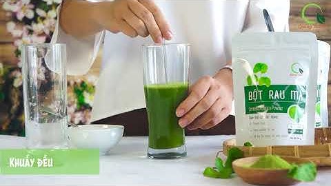 Cách pha bột rau má