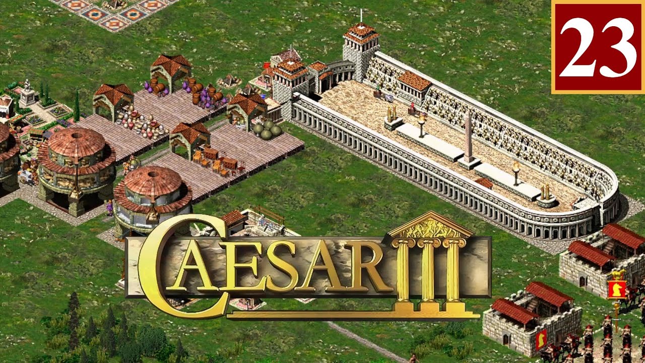 Caesar III [23] : Un Hippodrome et des Palais à Londinium - YouTube