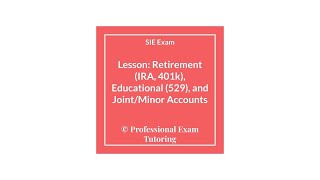 SIE Exam Customer Accounts