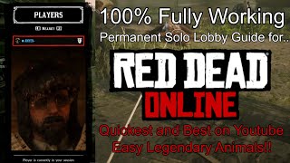 Quick and Easy Solo Lobby Guide for Red Dead Online + Discord Link - **Working PC PS4 XBOX**