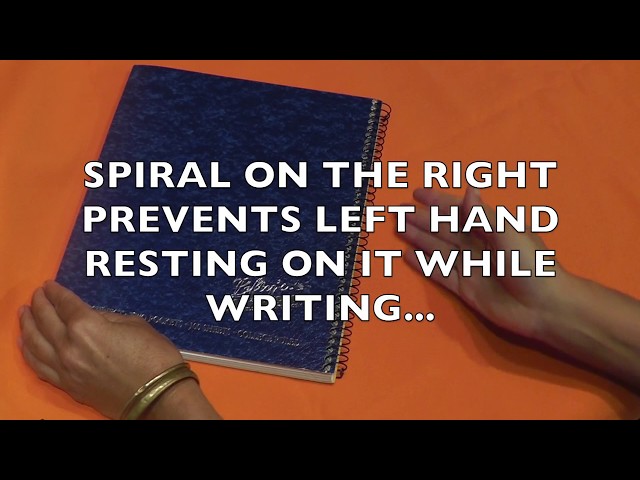 Left-handed Spiral Notebook from Lefty's the Left Hand Store 