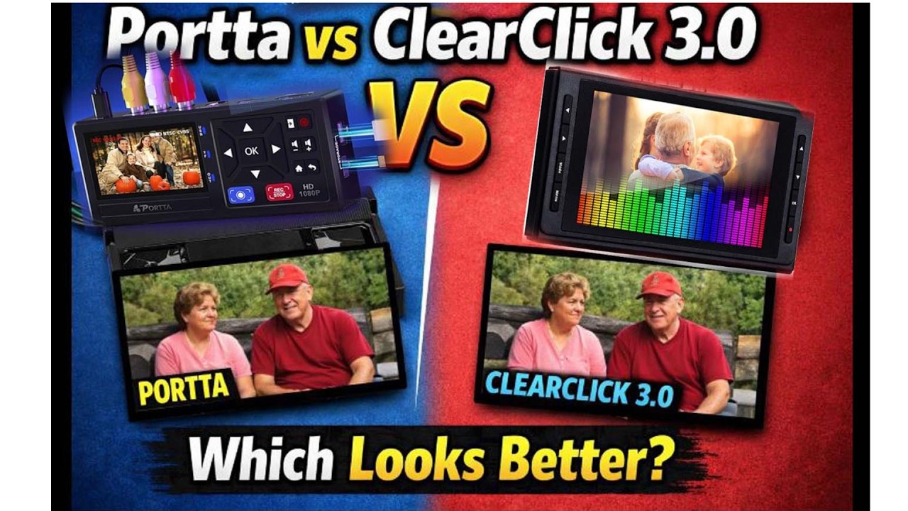 Portta VHS to Digital против Clearclick 3.0: подробный обзор и определение победителя по качеству...
