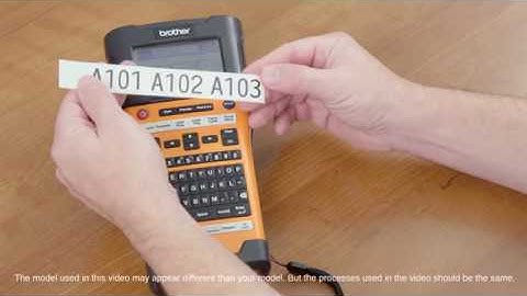 How to Use the Serialization Feature on Brother Professional Industrial Labellers