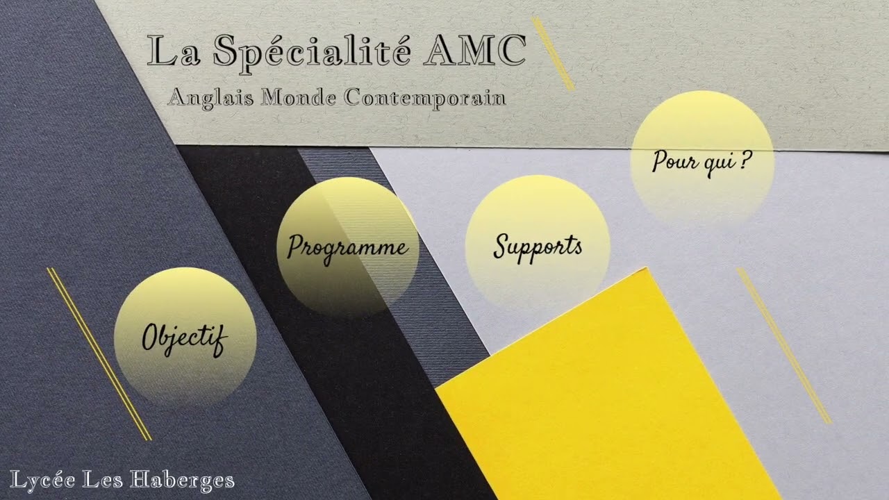La Spécialité AMC