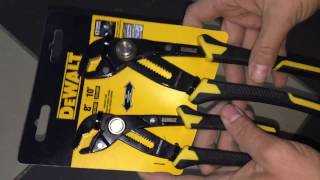 Разводной ключ Dewalt. Клещи переставные. Разводные плоскогубцы. Ключ переставной