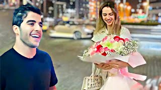 انس الشايب يفاجئ لين محمد 😍💐 ردة فعل لين 🙈