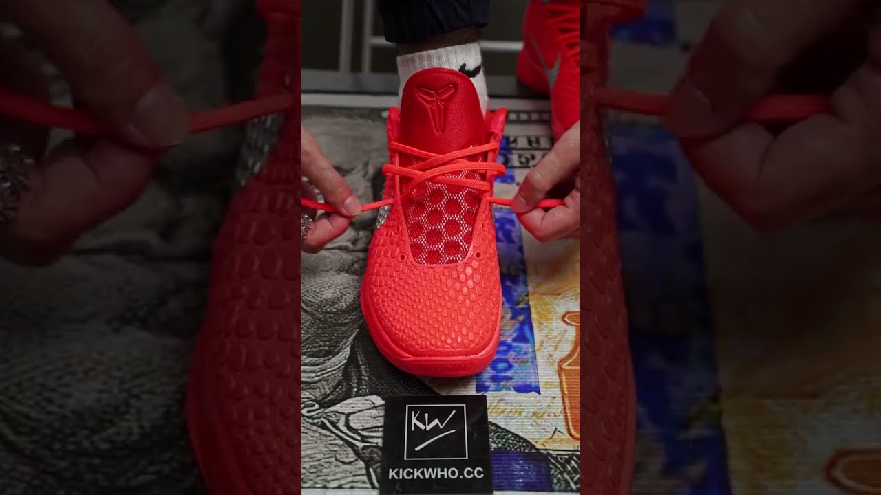How To Lace Zoom Kobe 6 Proto X PJ Tucker Yeeze Pack Pe Red October Kobe6 Shoelacestyle Nike