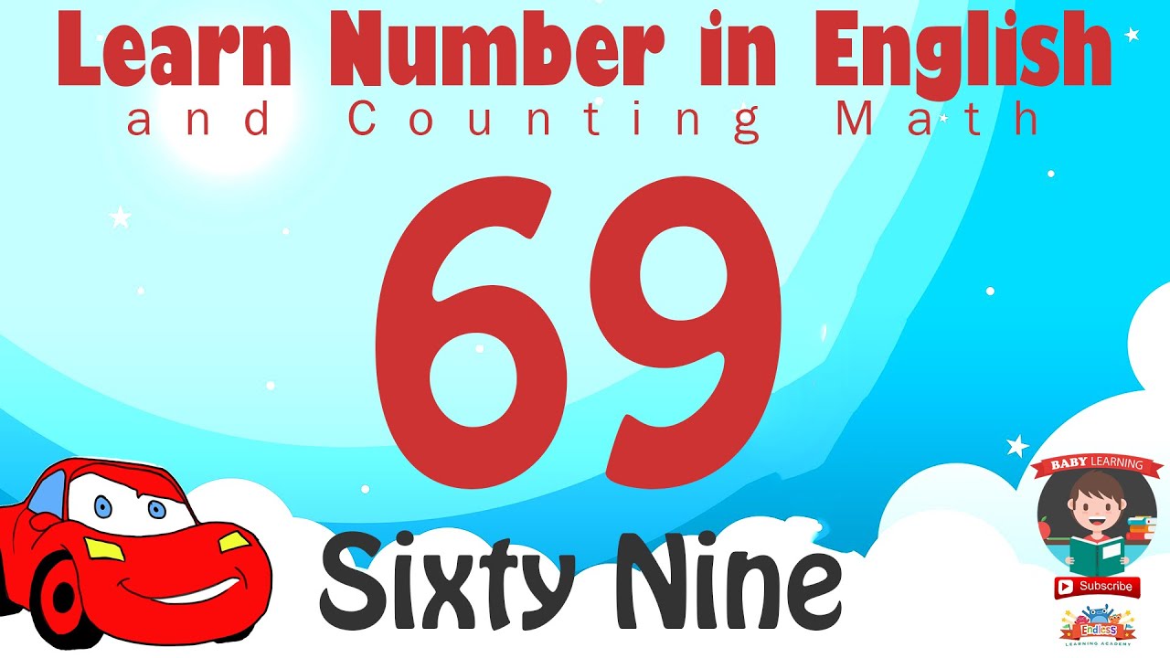 Learn Number Sixty Nine 69 in English & Counting Math - YouTube
