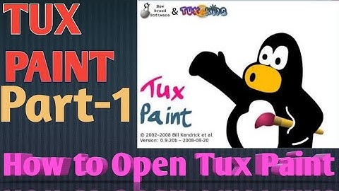 Class 4|Computer|Lesson no.4|Tux Paint|PART-1