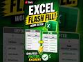 🔥 Excel Flash Fill in 10 Seconds! ⚡ | Excel Tricks #shorts #excel