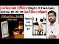 Right of Freedom | Part 3 of Constitution | Article 19 to 21