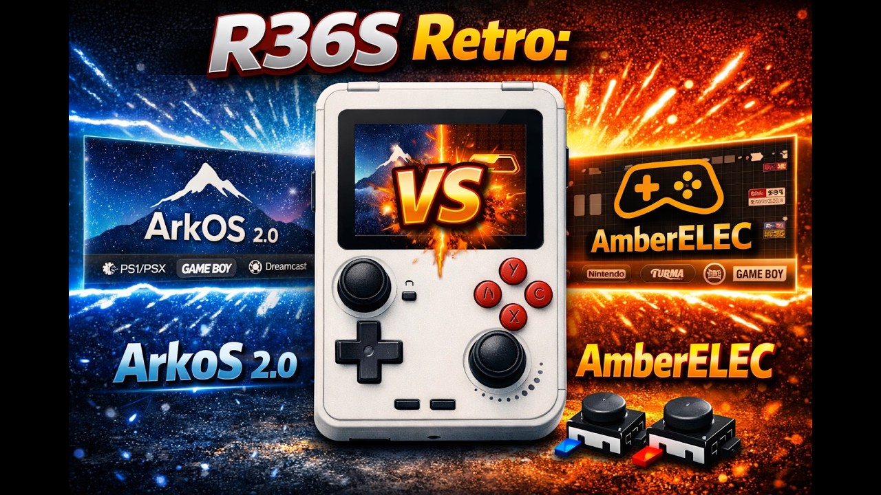 R36S Retro: (Arkos 2.0 VS Amberelec) - YouTube