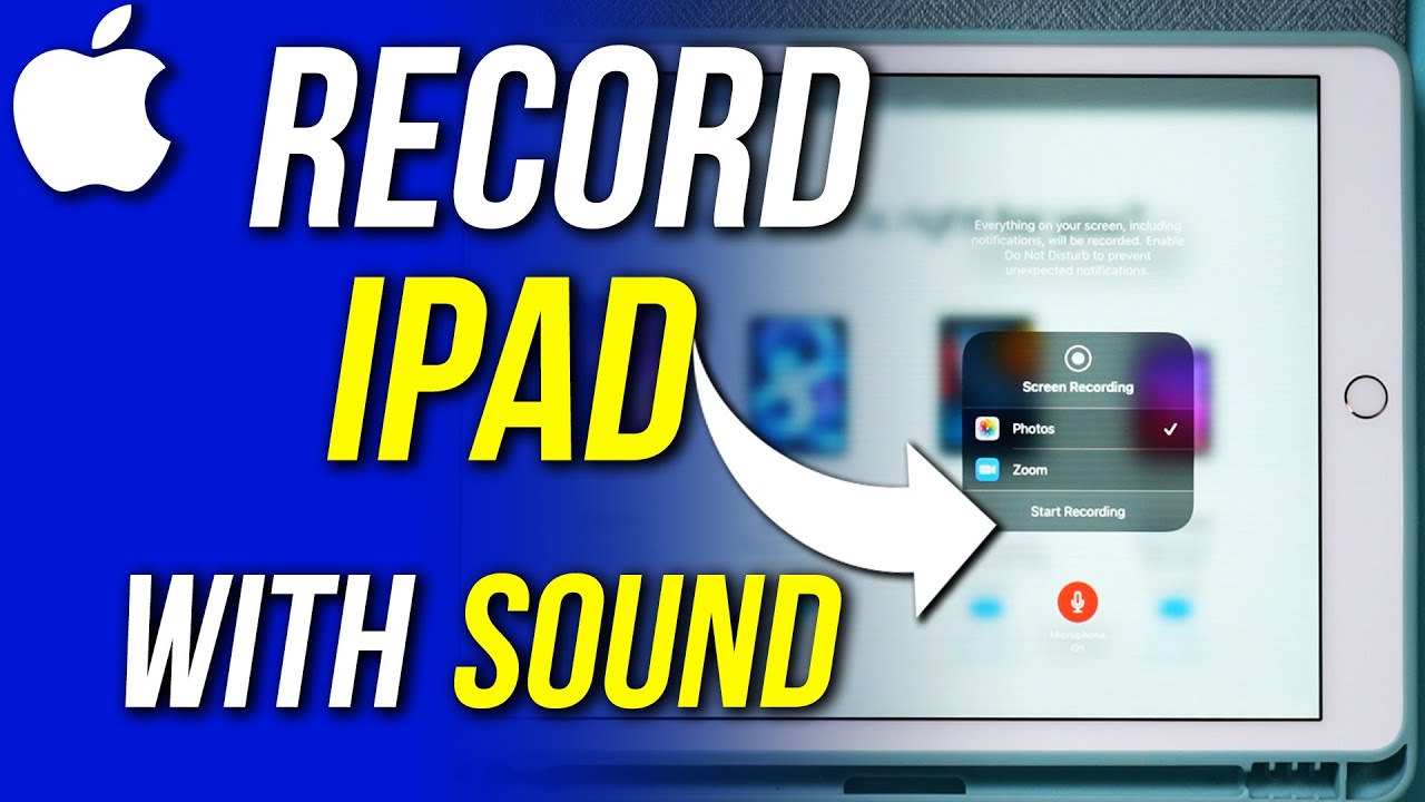 screen recording on ipad with sound