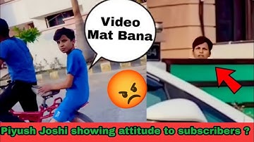 Piyush Joshi Showing Attitude To Subscriber ? Sourav Joshi Vlogs ! Piyush Joshi GAMING #shorts