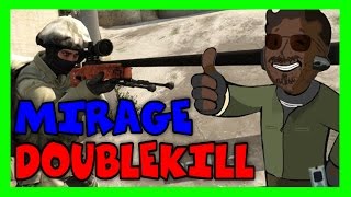 CSGO - 'Double AWP Kill' on MIRAGE #aimkiller