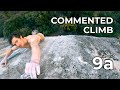 Casual 2nd go  commented rock climb by adam ondra  omen nomen 9a