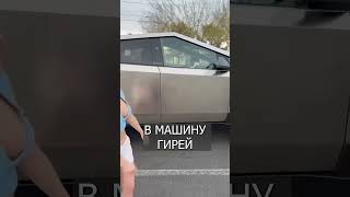 Блогерша Избивает Битой Машину Илона Маска