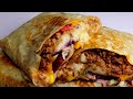 Beef cheese wrapbeef burrito by recipes of the world