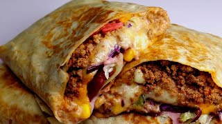 : Beef Cheese Wrap,Beef burrito By Recipes of the World